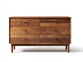 Cassettiera - Legno - 120 x 45 x 82 cm - Marrone - Stile contemporaneo