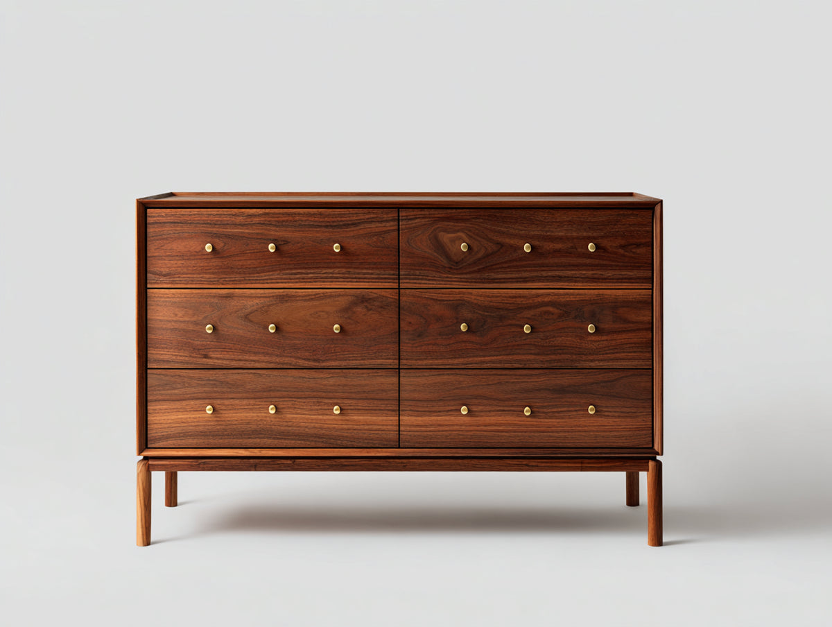 Cassettiera - Legno - 120 x 45 x 85 cm - Marrone - Stile moderno
