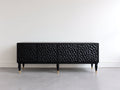 Mobile ingresso - Legno-Metallo - 160 x 40 x 78 cm - Nero-Oro - stile moderno elegante