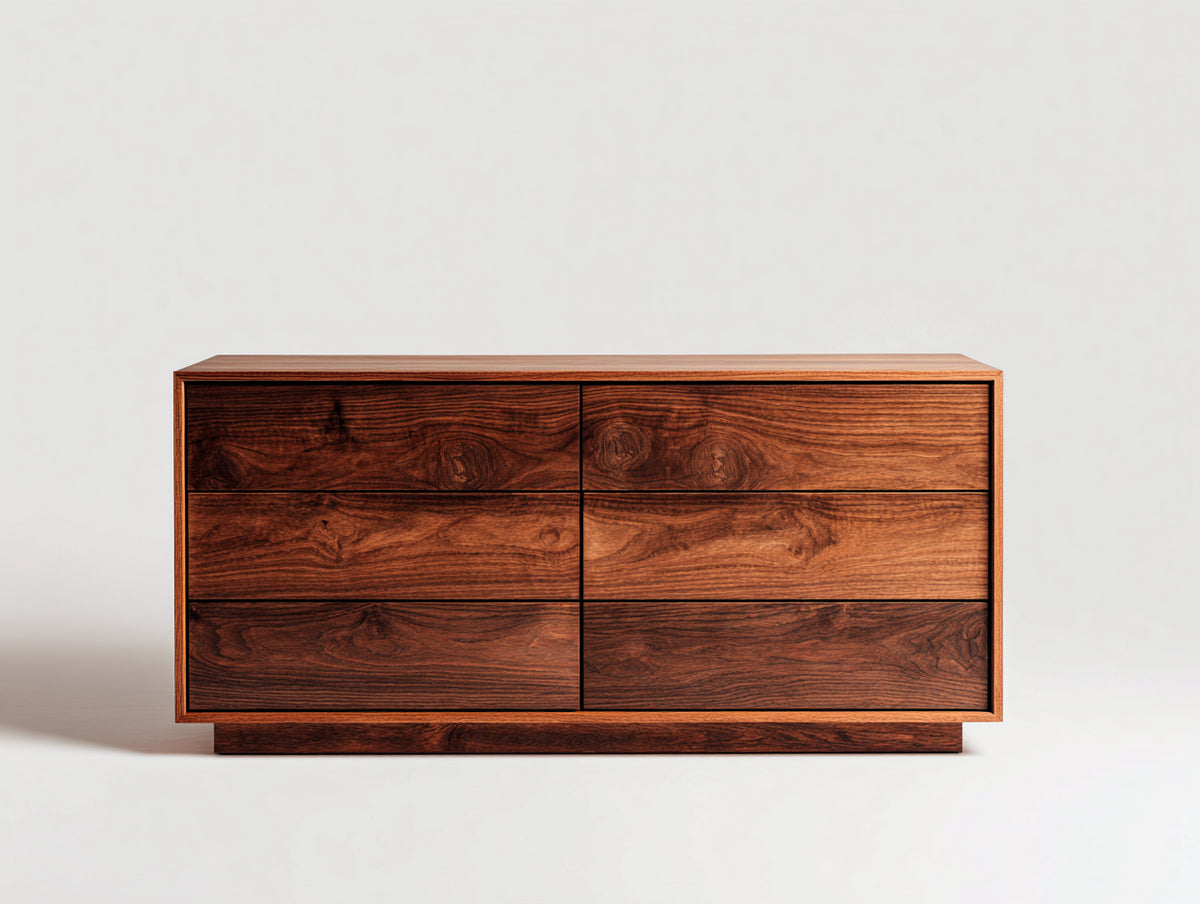 Cassettiera - Legno - 120 x 45 x 72 cm - Marrone - Stile contemporaneo