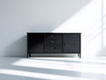 Mobile ingresso - Legno - 150x40x85 cm - Nero - Design moderno