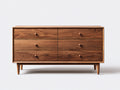 Cassettiera - Legno - 120 x 45 x 80 cm - Marrone - Stile contemporaneo