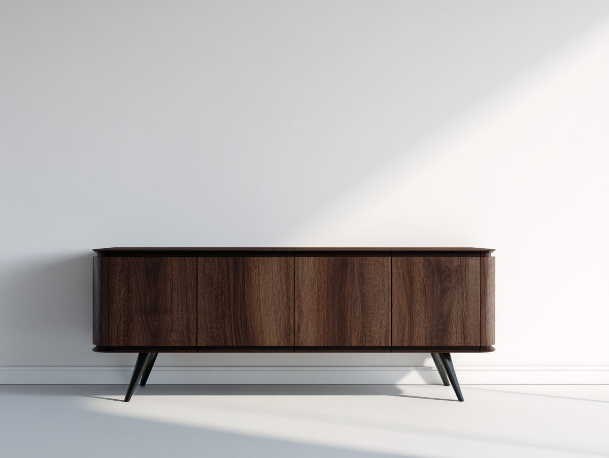 Mobile ingresso - Legno - 160 x 42 x 78 cm - Marrone scuro - stile moderno retrò