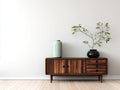 Mobile ingresso - Legno - 140 x 40 x 75 cm - Marrone - stile moderno retrò