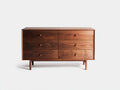 Cassettiera - Legno - 120 x 45 x 80 cm - Marrone scuro - Stile moderno