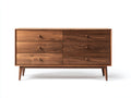 Cassettiera - Legno - 120 x 45 x 80 cm - Marrone - Stile nordico moderno