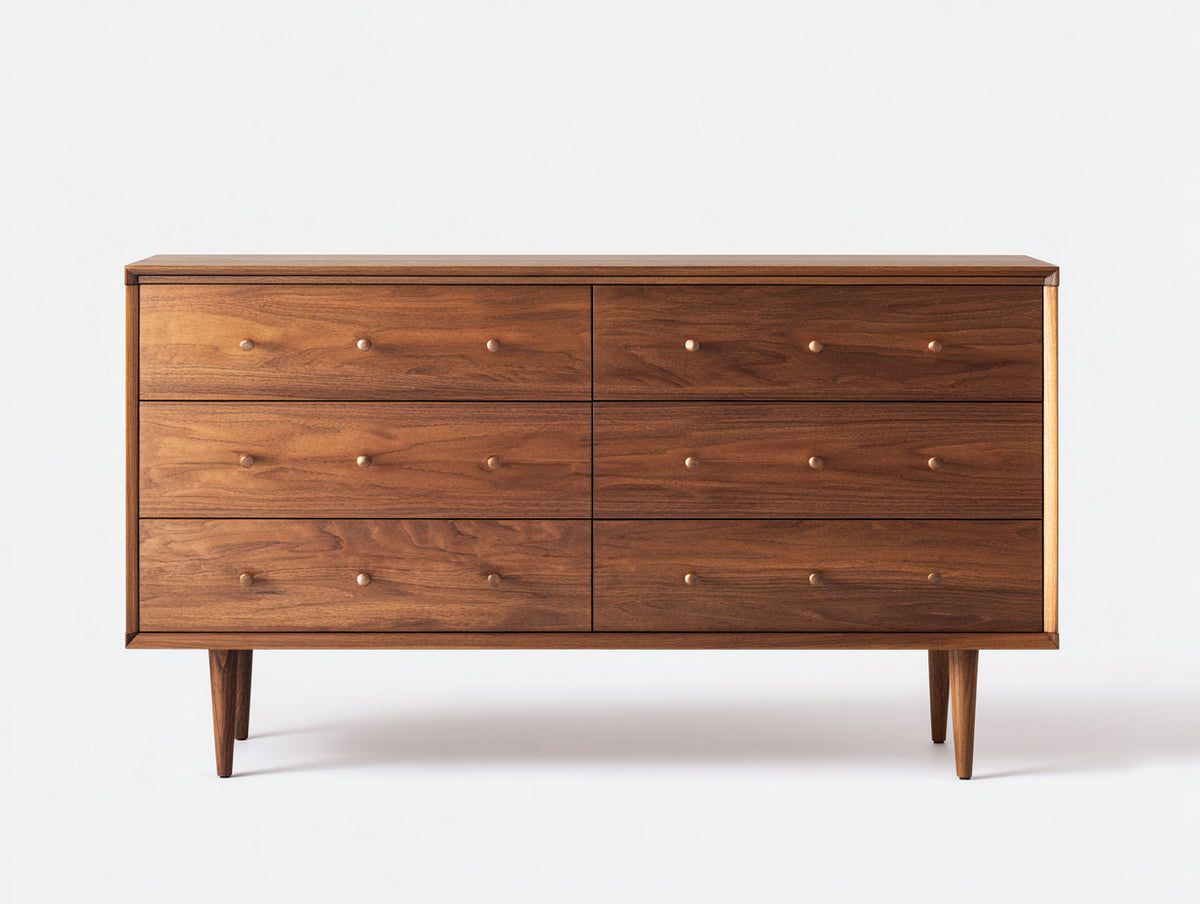 Cassettiera - Legno - 120 x 45 x 85 cm - Marrone - Stile moderno