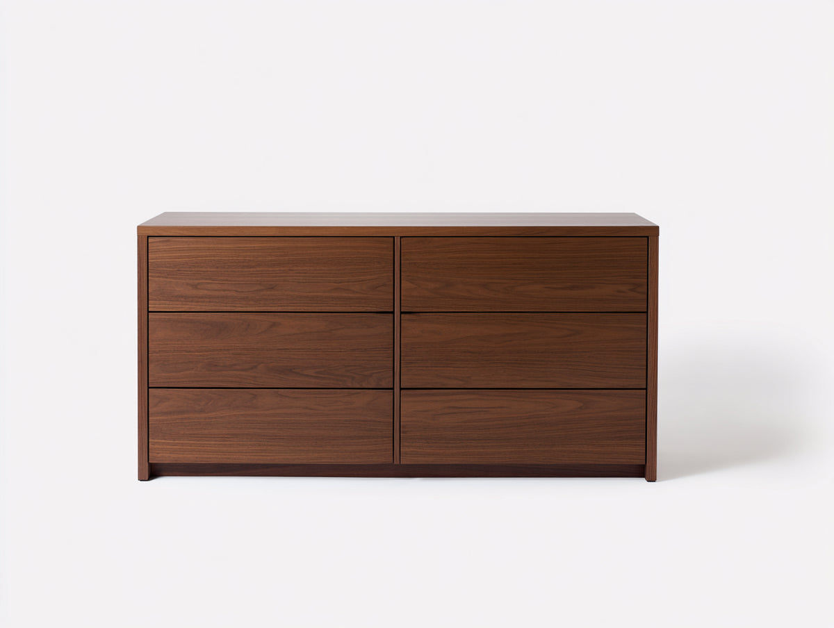 Cassettiera - Legno - 120 x 45 x 75 cm - Marrone - Stile minimalista
