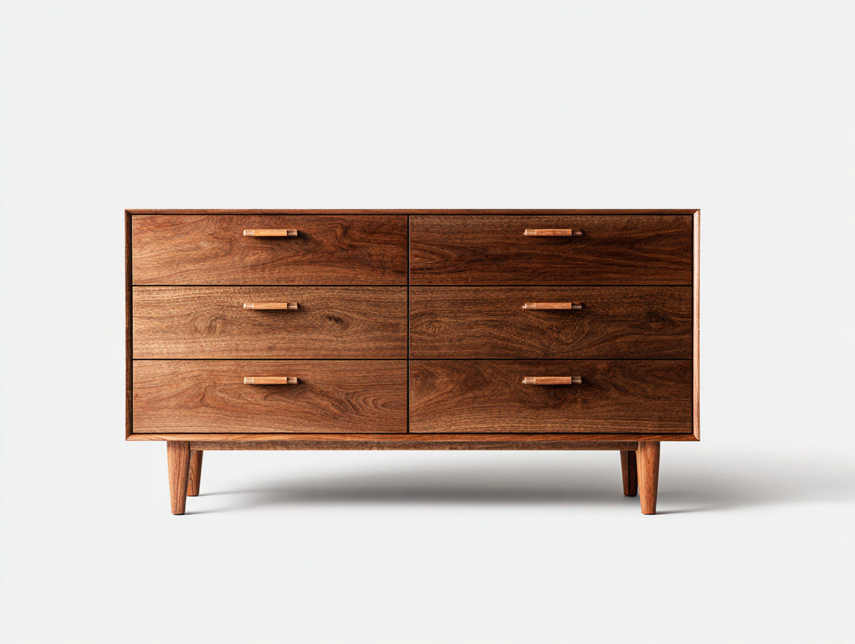 Cassettiera - Legno - 120 x 45 x 78 cm - Marrone - Stile moderno